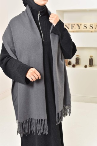 Echarpe d'Hiver à franges grand format bien épaisse bien chaude