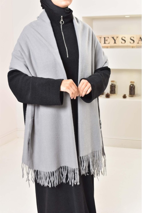 Echarpe d'Hiver à franges grand format bien épaisse bien chaude