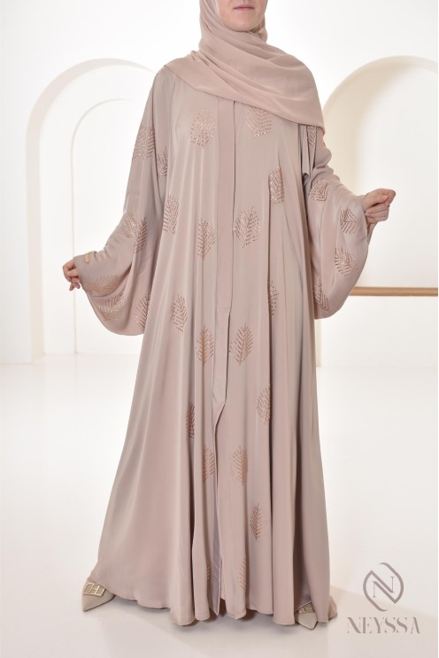 Abaya Dubai Strasssteinen Umbrella-Schnitt, festliche Abaya Frauen