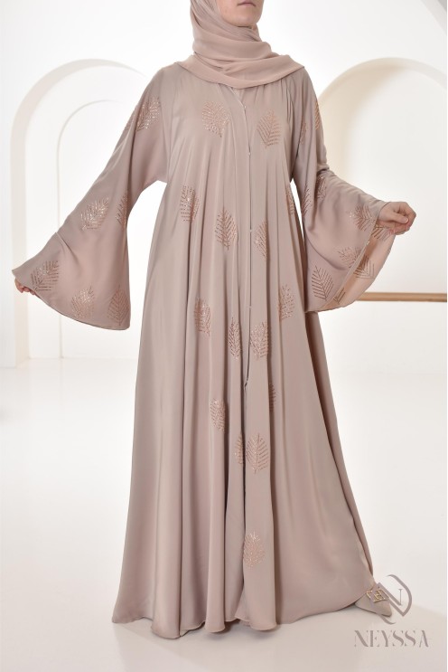 Abaya Dubai Strasssteinen Umbrella-Schnitt, festliche Abaya Frauen