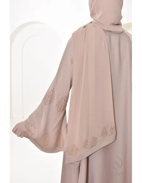 Abaya Dubai Strasssteinen Umbrella-Schnitt, festliche Abaya Frauen