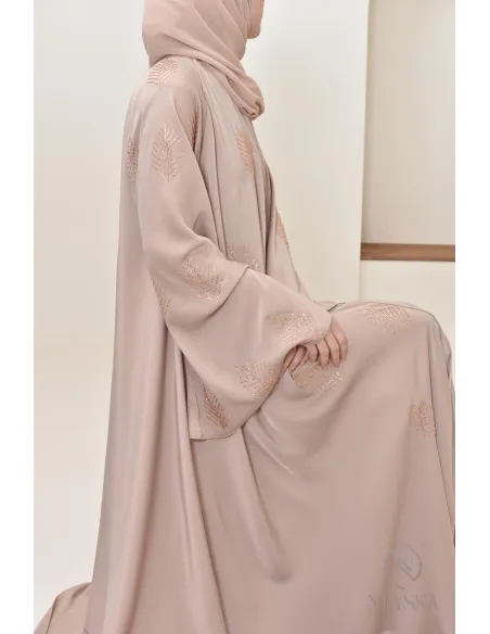 Abaya Dubai Strasssteinen Umbrella-Schnitt, festliche Abaya Frauen