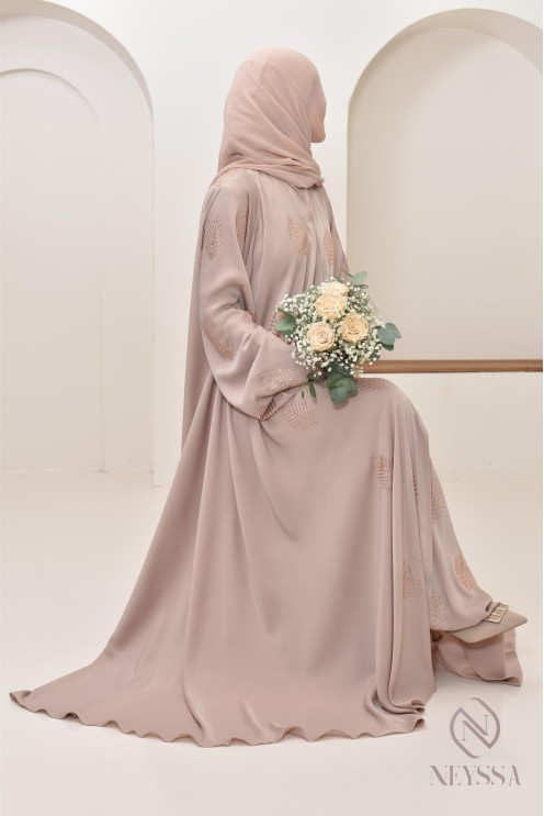 Abaya Dubai Strasssteinen Umbrella-Schnitt, festliche Abaya Frauen