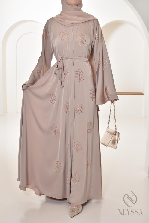 Abaya Dubai Strasssteinen Umbrella-Schnitt, festliche Abaya Frauen