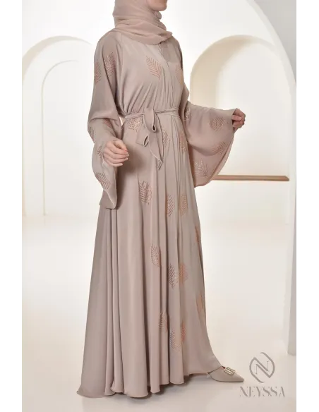 Abaya Dubai Strasssteinen Umbrella-Schnitt, festliche Abaya Frauen