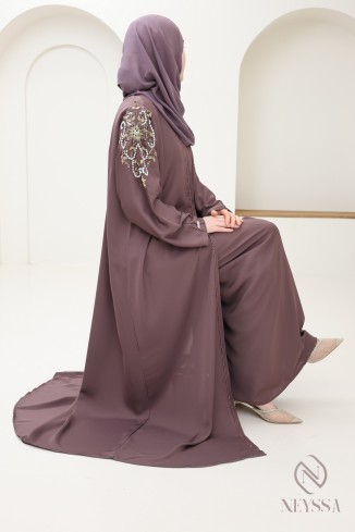 Abaya Dubai Kimono mit Perlen, Frau Aids-Outfit, neyssa Konfektion
