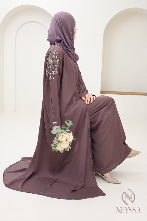 Abaya Dubai Kimono mit Perlen, Frau Aids-Outfit, neyssa Konfektion