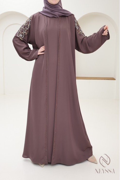 Abaya Dubai Kimono mit Perlen, Frau Aids-Outfit, neyssa Konfektion
