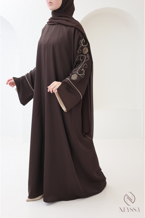 Abaya Dubai Kimono aus Nidah-Seide für verschleierte Frauen