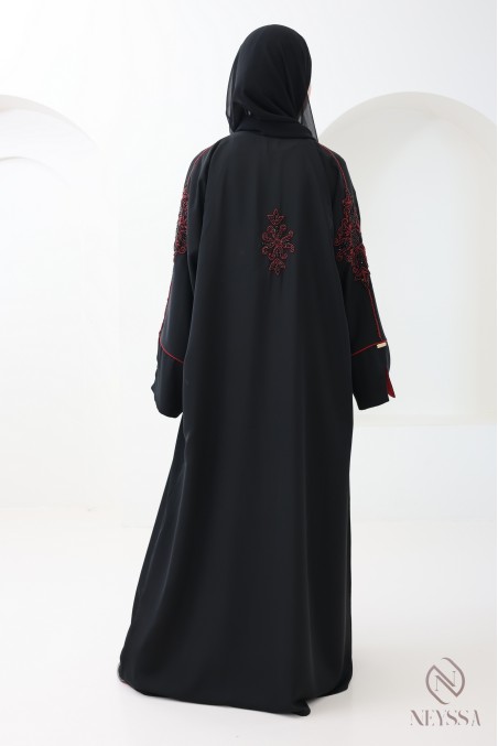 Moderner Kimono-Abaya aus Dubai mit Perlenverzierung