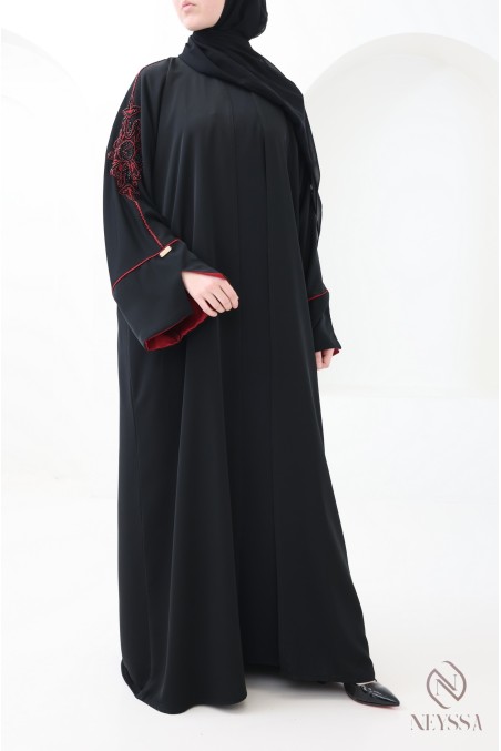 Moderner Kimono-Abaya aus Dubai mit Perlenverzierung