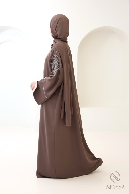 Abaya Dubaï kimono de luxe 4 pièces Neyssa Confection