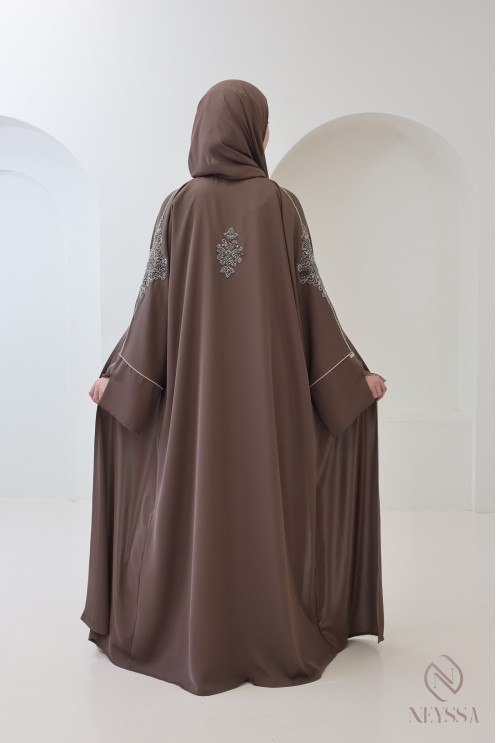 Abaya Dubaï kimono de luxe 4 pièces Neyssa Confection