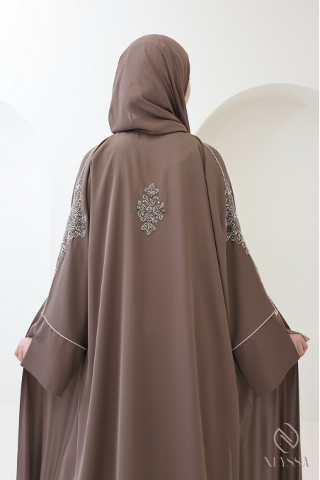 Abaya Dubaï kimono de luxe 4 pièces Neyssa Confection