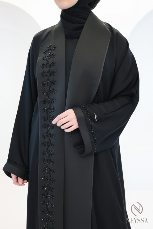 Abaya kimono Dubaï chic, Neyssa Confection, avec perles brodées