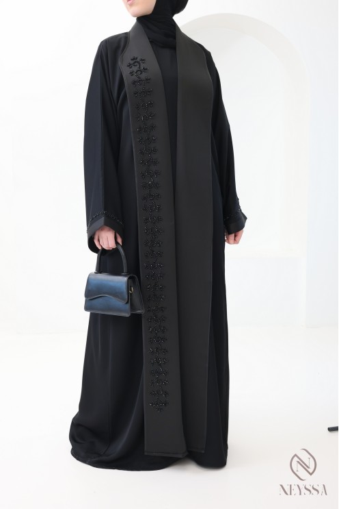 Abaya kimono Dubaï chic, Neyssa Confection, avec perles brodées