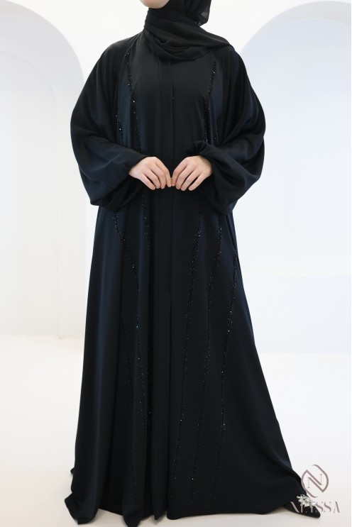 Abaya Dubai women umbrella cut, hijabi event wear