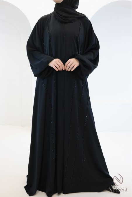 Abaya Dubai femme coupe umbrella, tenue pour événements hijabi