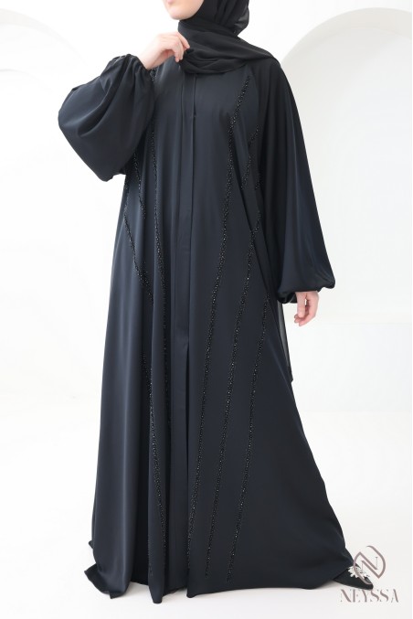 Abaya Dubai women umbrella cut, hijabi event wear