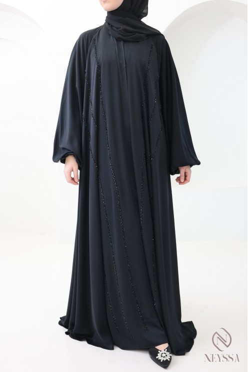 Abaya Dubai women umbrella cut, hijabi event wear