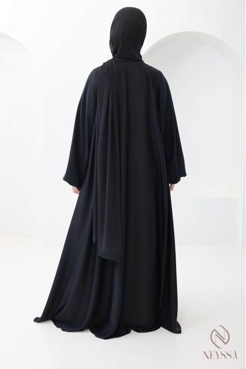 Abaya Dubai femme coupe umbrella, tenue pour événements hijabi