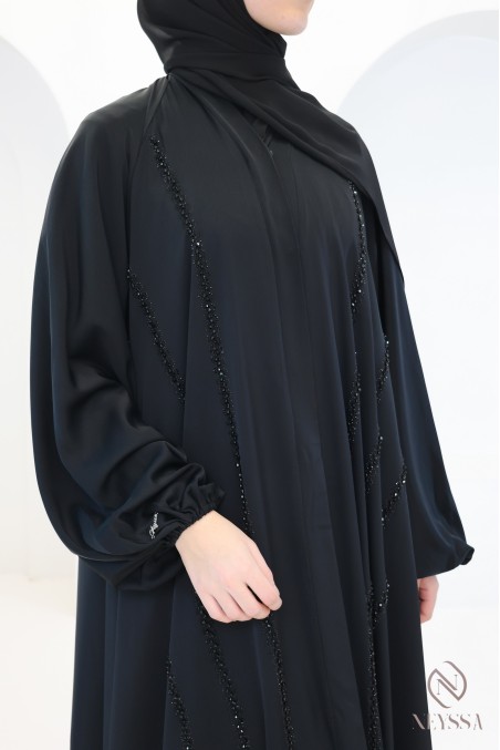 Abaya Dubai femme coupe umbrella, tenue pour événements hijabi