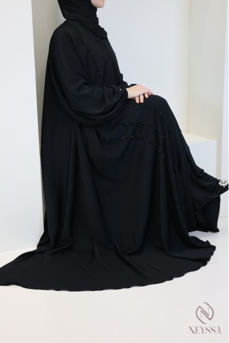 Abaya Dubai femme coupe umbrella, tenue pour événements hijabi