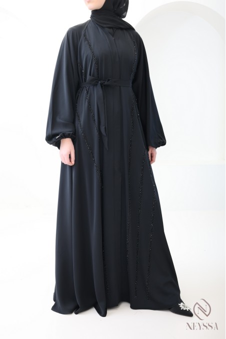 Abaya Dubai femme coupe umbrella, tenue pour événements hijabi