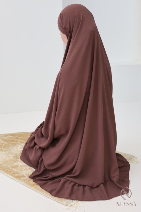 Ensemble 2 pièces de prière en jazz cape et jupe, idéal pour la maison