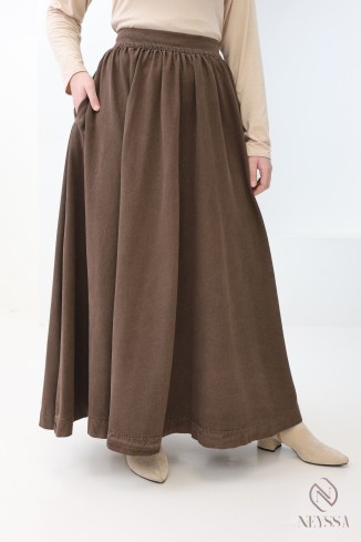 2-teiliges Set aus 100 % Baumwolle, Kimono und Rock, Hijabi-Outfit 2