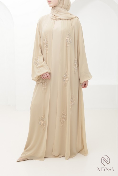 Dubai abaya kimono for veiled Muslim women who wear hijabs