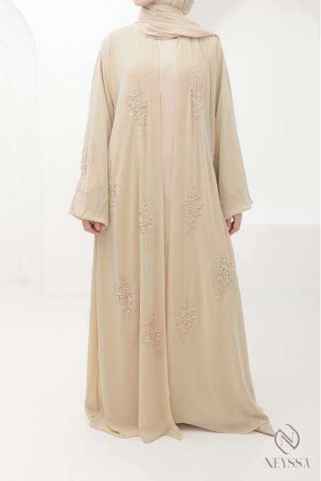 Dubai abaya kimono for veiled Muslim women who wear hijabs