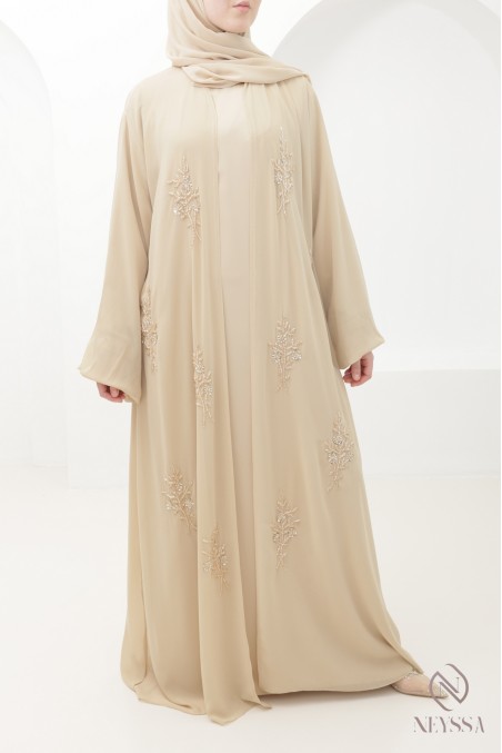 Abaya Dubaï kimono pour femme hijabi musulmane voilée