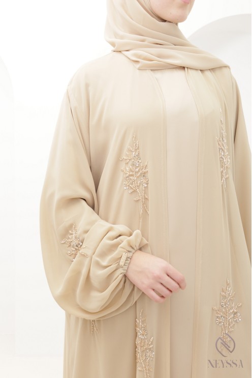 Abaya Dubaï kimono pour femme hijabi musulmane voilée