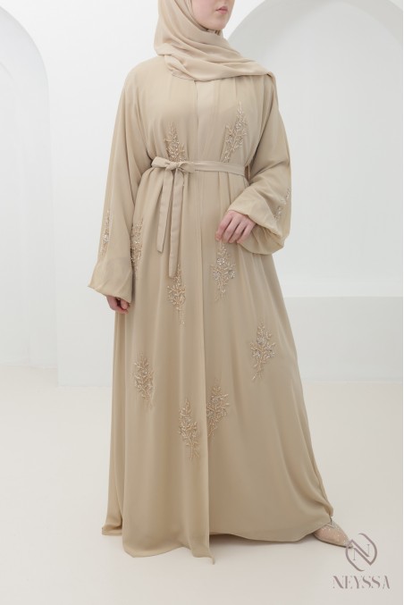 Abaya Dubaï kimono pour femme hijabi musulmane voilée