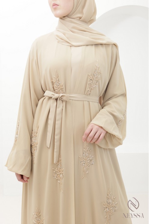Abaya Dubaï kimono pour femme hijabi musulmane voilée