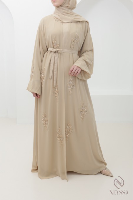 Abaya Dubaï kimono pour femme hijabi musulmane voilée