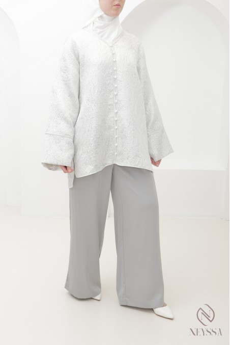 3-piece brocade tunic and sfifa set with palazzo trousers