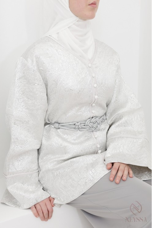 3-piece brocade tunic and sfifa set with palazzo trousers