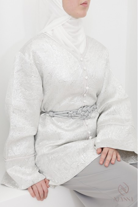 3-piece brocade tunic and sfifa set with palazzo trousers