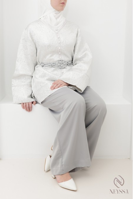 3-piece brocade tunic and sfifa set with palazzo trousers