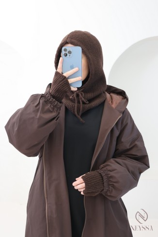 Knitted balaclava + mittens set – a must-have for this winter