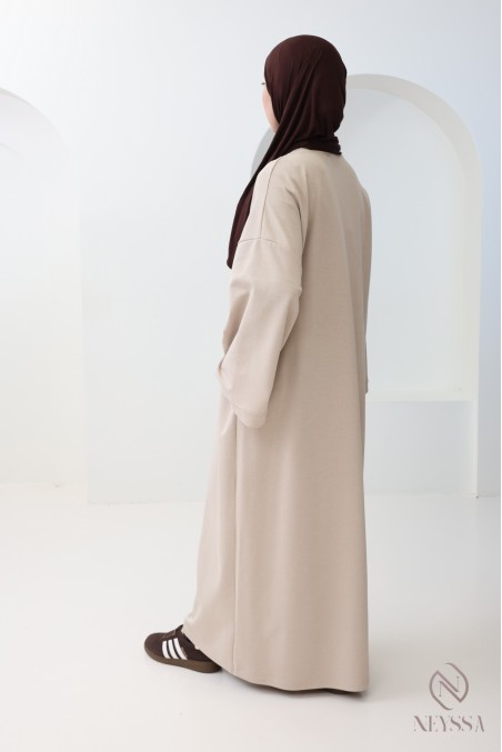 Langes Sweatshirtkleid aus Baumwolle im Sportswear-Stil