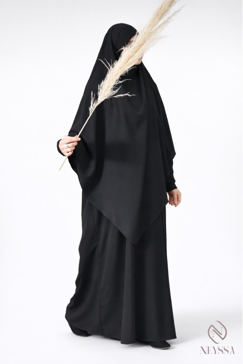 Long khimar pointu pour femme musulmane hijab légiféré
