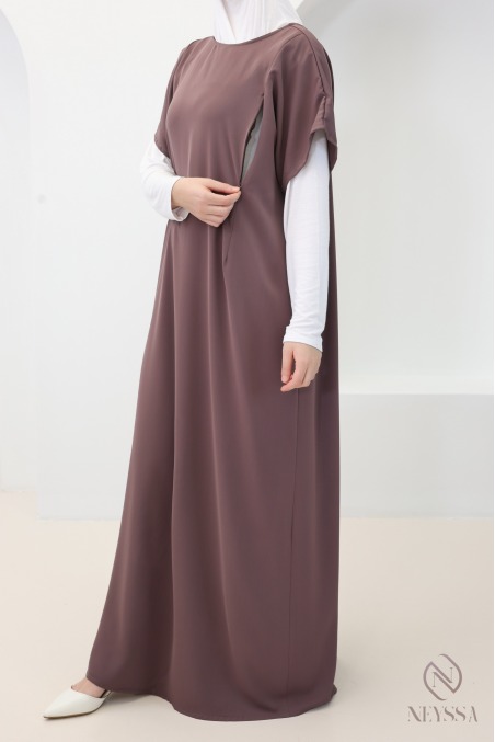 Unterkleid mit Reißverschluss zum Stillen, kurzärmelig, von Nidah