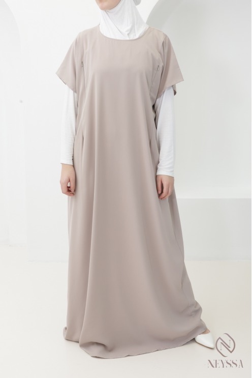 Unterkleid mit Reißverschluss zum Stillen, kurzärmelig, von Nidah