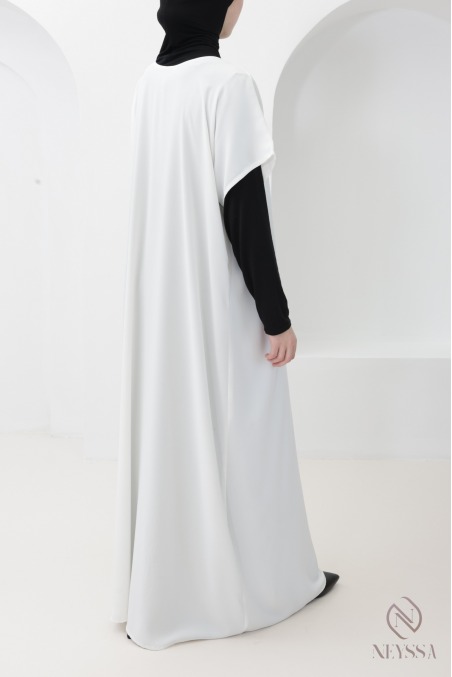Sous abaya avec zip allaitement manches courtes en nidah femme