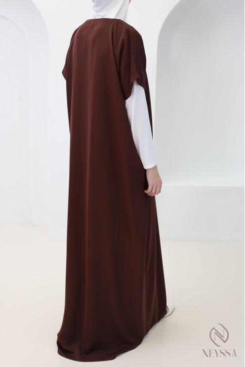 Under abaya nidah dress base, flowing fabric to complement her kimono