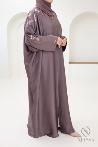 Abaya kimono Dubai ROSYBROWN trend for women hijabi