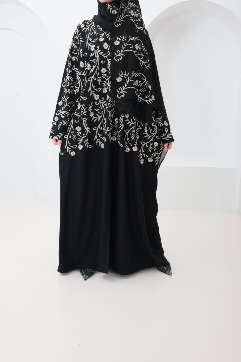 Dubai Abaya Kimono with Butterfly Cut, Nidah Style, Eid Outfit